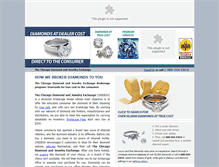 Tablet Screenshot of chicagodiamondexchange.com
